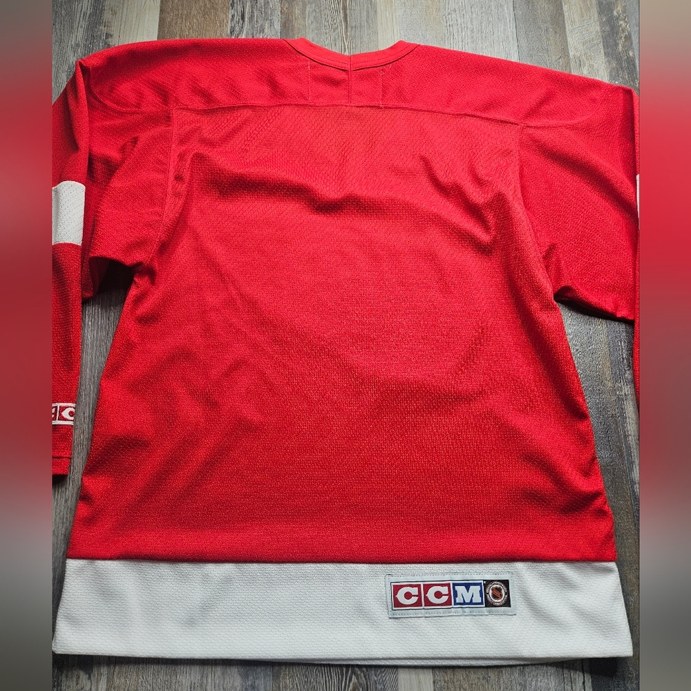 Vintage Detroit Red Wings Hockey Jersey Mens Size Small CCM - Picture 6 of 10